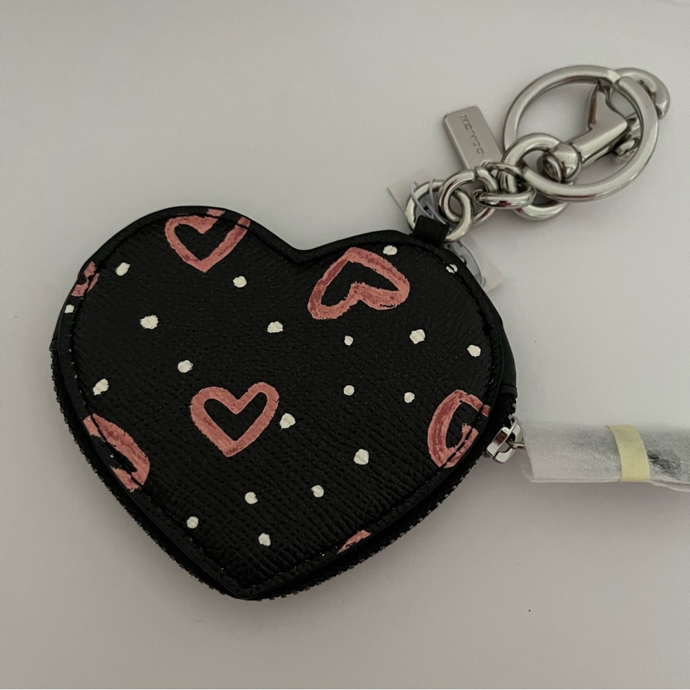 Coach Coin Pouch Bag Charm With Crayon Hearts Print
NWT - Picture 5 of 10